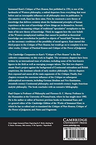 The Cambridge Companion to Kant's Critique of Pure Reason (Cambridge Companions to Philosophy)
