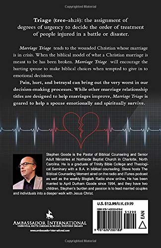 Marriage Triage: A Guide to Healing for the Hurting Spouse