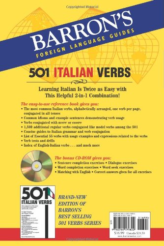501 Italian Verbs (Barrons Foreign Language Guides) (Italian and English Edition)