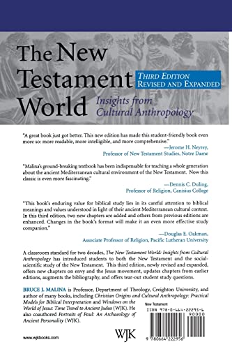 The New Testament World: Insights from Cultural Anthropology 3rd edition