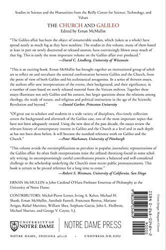 Church and Galileo (Studies in Science and the Humanities from the Reilly Center for Science, Technology, and Values)