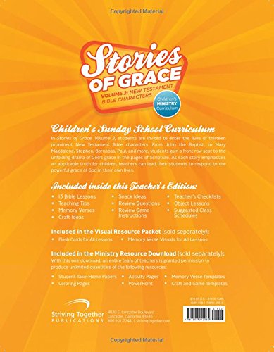 Stories of Grace Children's Curriculum: Volume 2, New Testament Bible Characters