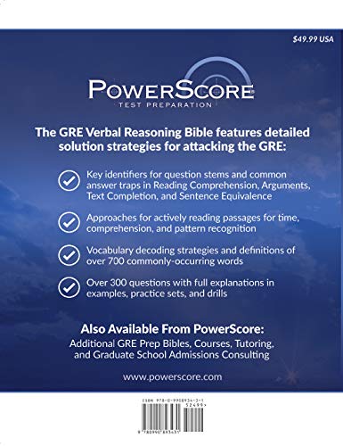 The PowerScore GRE Verbal Reasoning Bible