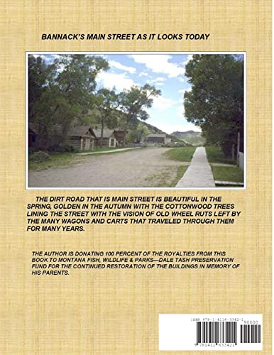 Bannack Montana — back cover