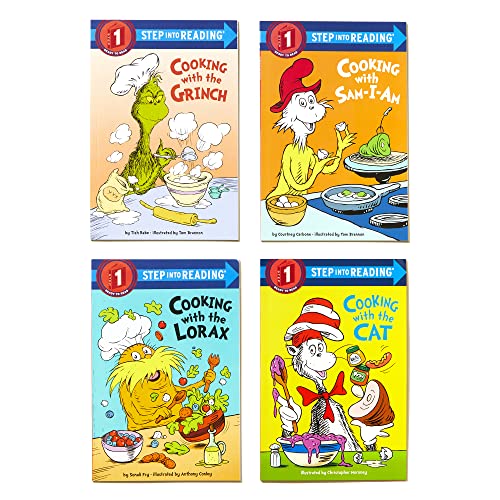 Cooking with Dr. Seuss Step into Reading 4-Book Boxed Set: Cooking with the Cat; Cooking with the Grinch; Cooking with Sam-I-Am; Cooking with the Lorax
