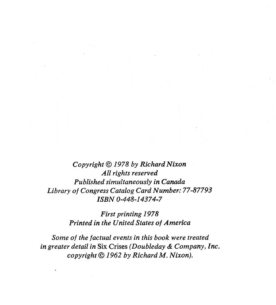 The Memoirs of Richard Nixon