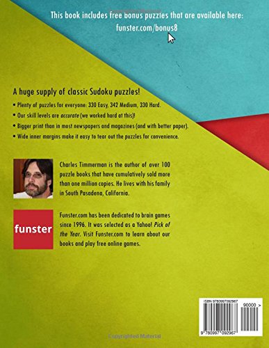 Funster Tons of Sudoku 1,000+ Easy to Hard Puzzles: A bargain bonanza for Sudoku lovers