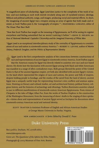 Egypt Land: Race and Nineteenth-Century American Egyptomania (New Americanists)