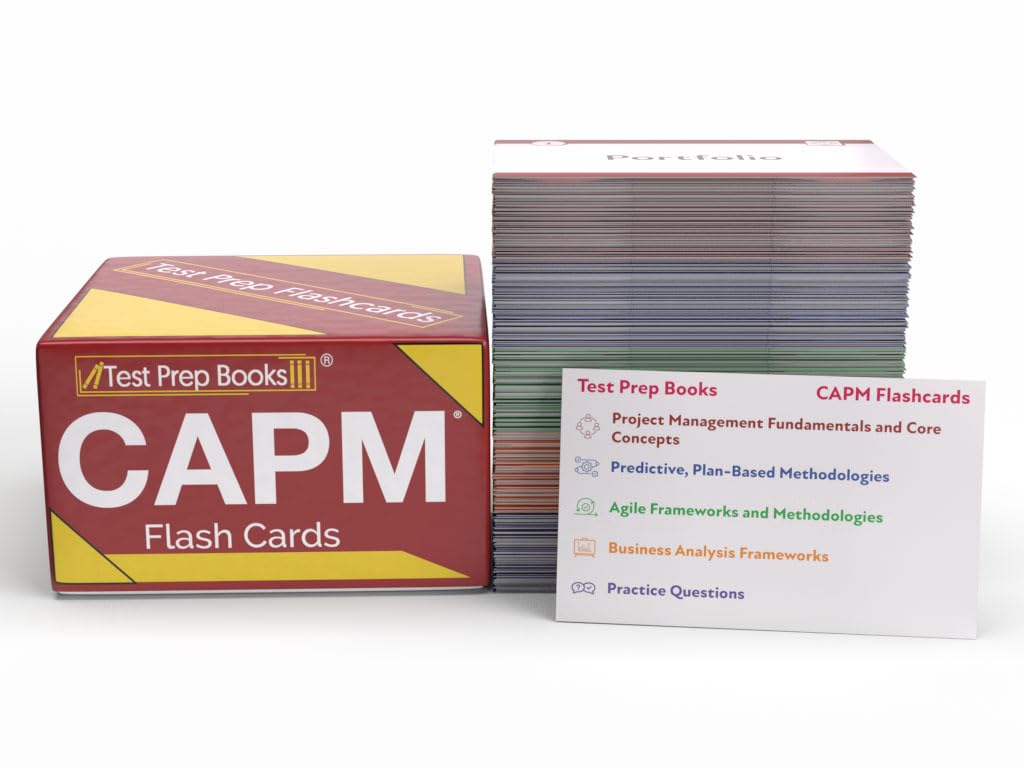 CAPM Exam Prep Study Cards 2026-2027: CAPM Test Prep and Practice Test Questions for the Certified Associate in Project Management [Full Color Cards]