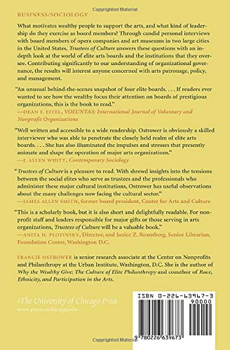 Trustees of Culture: Power, Wealth, and Status on Elite Arts Boards