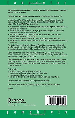 Mussolini and Fascist Italy (Lancaster Pamphlets)