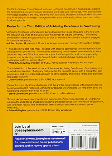 Achieving Excellence in Fundraising + Website