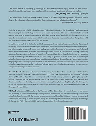 Philosophy of Technology: The Technological Condition: An Anthology