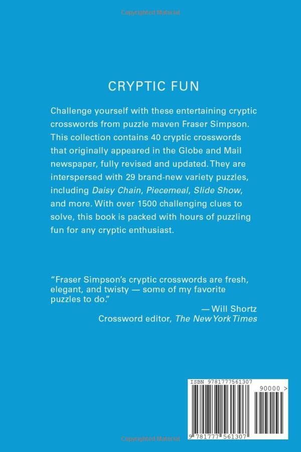 Cryptic Crosswords Volume 1 (Fraser Simpson Cryptic Crosswords)