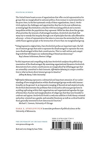 Affirmative Advocacy: Race, Class, and Gender in Interest Group Politics