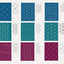 Sashiko Stencils, Traditional Collection: 9 Embroidery Designs 3" x 5", Accurate Stitches & Spacing Every Time (Fast2Mark)