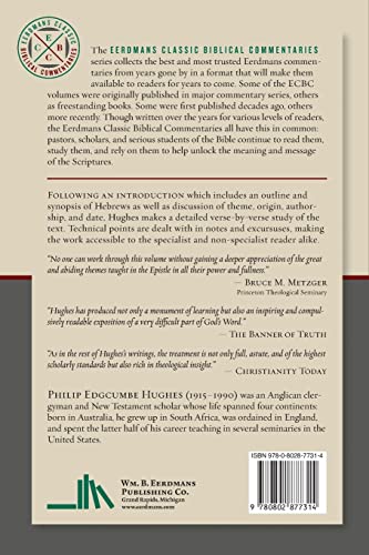 A Commentary on the Epistel to the Hebrews (Eerdmans Classic Biblical Commentaries (ECBC))