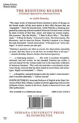 The Resisting Reader: A Feminist Approach to American Fiction (Midland Books)