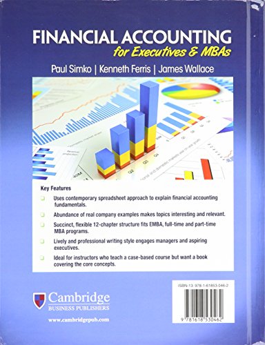 Financial Accounting for Executives and MBAs by Paul J. Simko (2013-05-04)