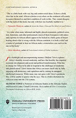 Africa Must Be Modern: A Manifesto — back cover