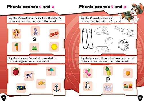 Paw Patrol First Phonics Activity Book: Get ready for school with Paw Patrol
