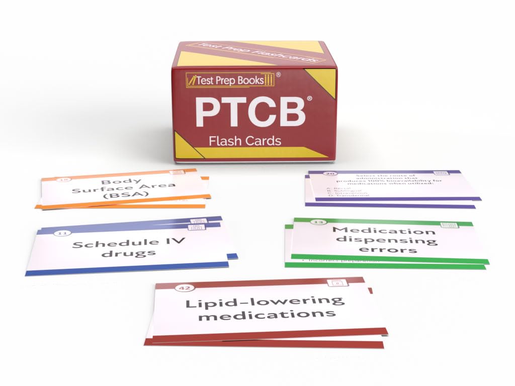 PTCB Study Cards: PTCB Exam Prep 2026-2027 with Practice Test Questions for the Pharmacy Technician Certification Exam [3rd Edition]