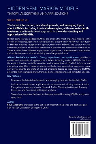 Hidden Semi-Markov Models: Theory, Algorithms and Applications