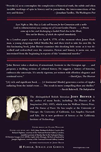 A Sentimental Murder: Love and Madness in the Eighteenth Century