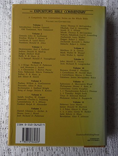 The Expositor's Bible Commentary (Volume 4) 1 & 2 Kings, 1 & 2 Chronicles, Ezra, Nehemiah, Esther, Job