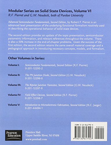 Advanced Semiconductor Fundamentals