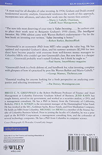 Value Investing: From Graham to Buffett and Beyond — back cover