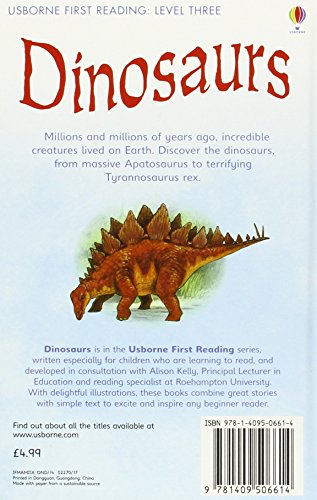 Dinosaurs (First Reading) (2.3 First Reading Level Three (Red)) — back cover