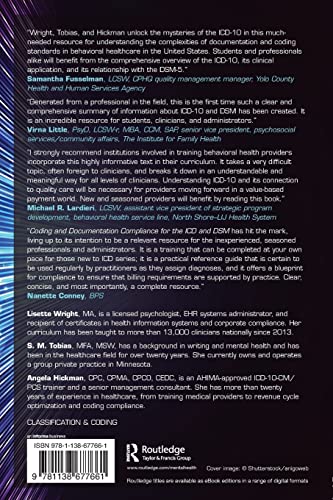 Coding and Documentation Compliance for the ICD and DSM