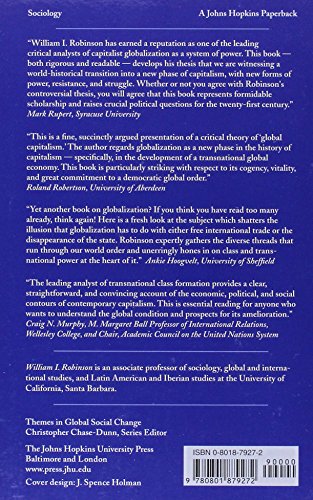 A Theory of Global Capitalism: Production, Class, and State in a Transnational World (Themes in Global Social Change)