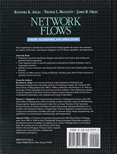 Network Flows: Theory, Algorithms, and Applications