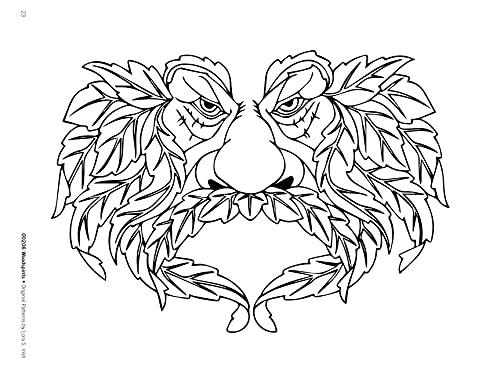 Woodspirits Line Art Patterns for Carving, Pyrography & Crafts (Fox Chapel Publishing) 17 Original Designs by Lora Irish of Green Men, Nature Faces, Oak Leaf Wood Spirits, Friendly Sprites, and More