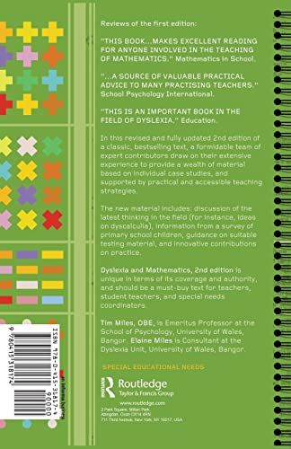 Dyslexia and Mathematics