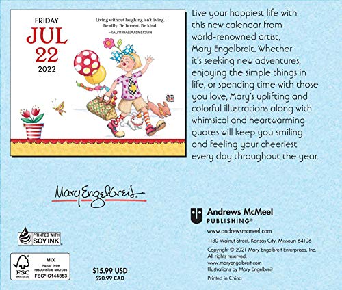 Mary Engelbreit's 2022 Day-to-Day Calendar: Live a Happy Life