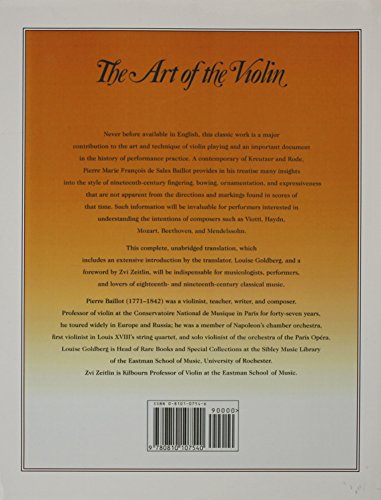 The Art of the Violin