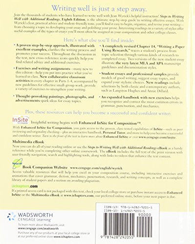 Steps to Writing Well with Additional Readings
