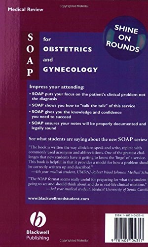 SOAP For Obstetrics And Gynecology (BLACKWELL'S SOAP SERIES)