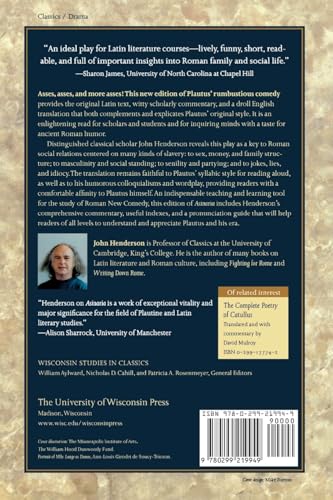 Asinaria: The One about the Asses (Wisconsin Studies in Classics)
