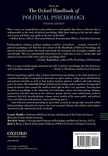 The Oxford Handbook of Political Psychology: Second Edition (Oxford Handbooks)