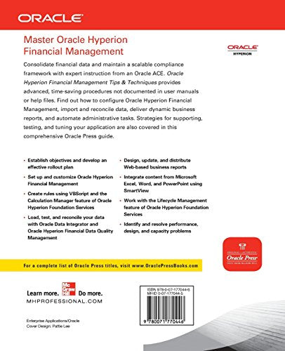 Oracle Hyperion Financial Management Tips And Techniques: Design, Implementation & Support (Oracle Press)