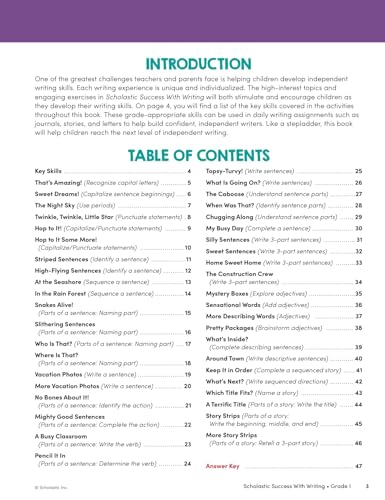 Scholastic Success with Writing Grade 1 Workbook — back cover