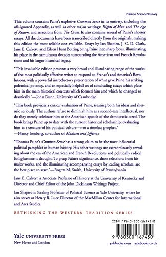 Selected Writings of Thomas Paine (Rethinking the Western Tradition)