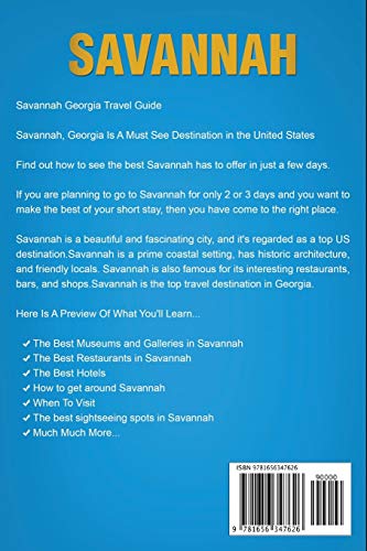 Savannah: The Best Of Savannah For Short Stay Travel (Short Stay Travel - City Guides)