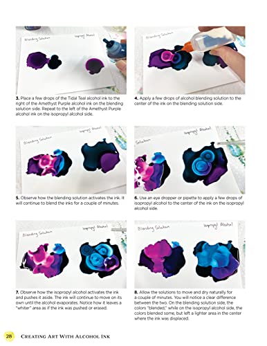 Creating Art with Alcohol Ink: Complete Guide to 12 Easy Techniques, 17 Spectacular Projects (Design Originals) How to Paint with Dripping, Pouring, Layering, Masking, and More, Step-by-Step