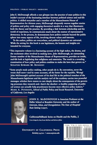 Experiencing Politics: A Legislator's Stories of Government and Health Care (California/Milbank Series on Health and the Public)