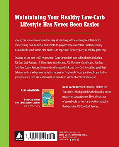 1,001 Low-Carb Recipes: Hundreds of Delicious Recipes from Dinner to Dessert That Let You Live Your Low-Carb Lifestyle and Never Look Back